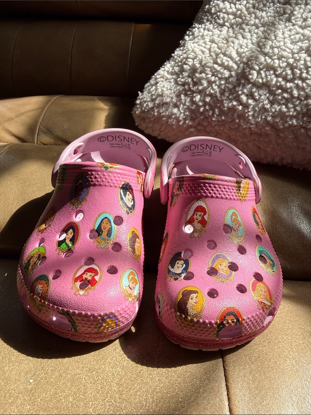 Disney Pink Princess Character Clog Sandals